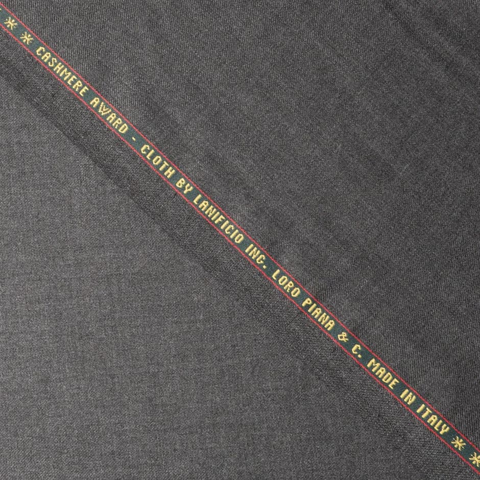 Loro Piana Charcoal Grey Cashmere Award Suiting 4