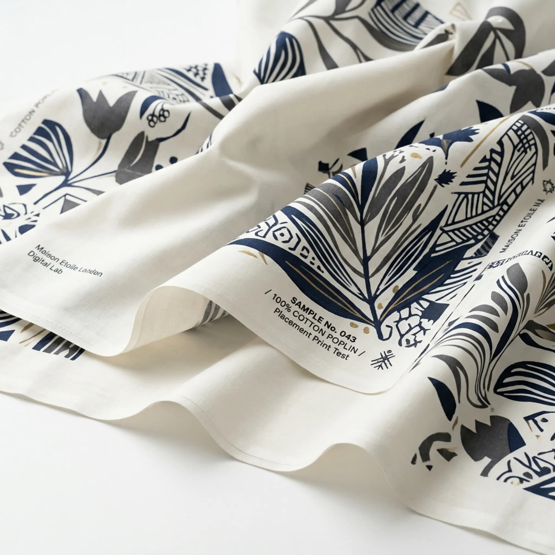 Placement Print Cotton Poplin Test Panel 1