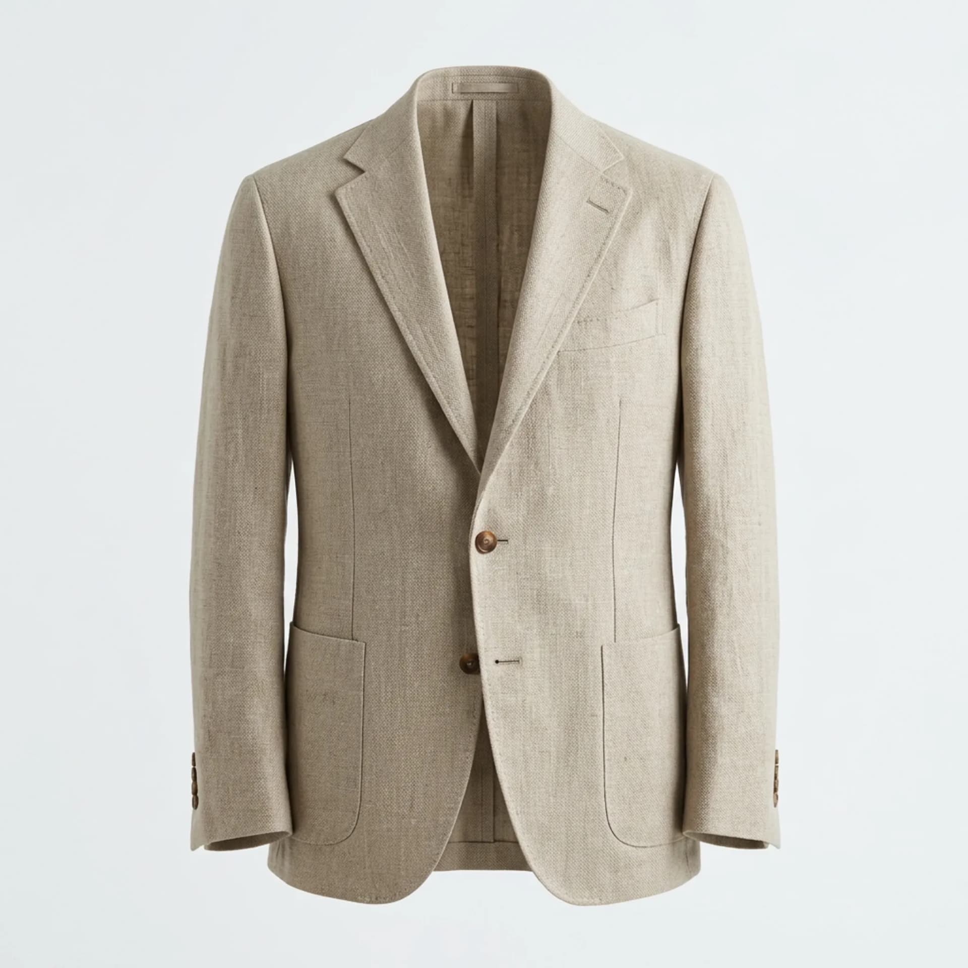 Piccadilly Stone Linen-Wool Blazer