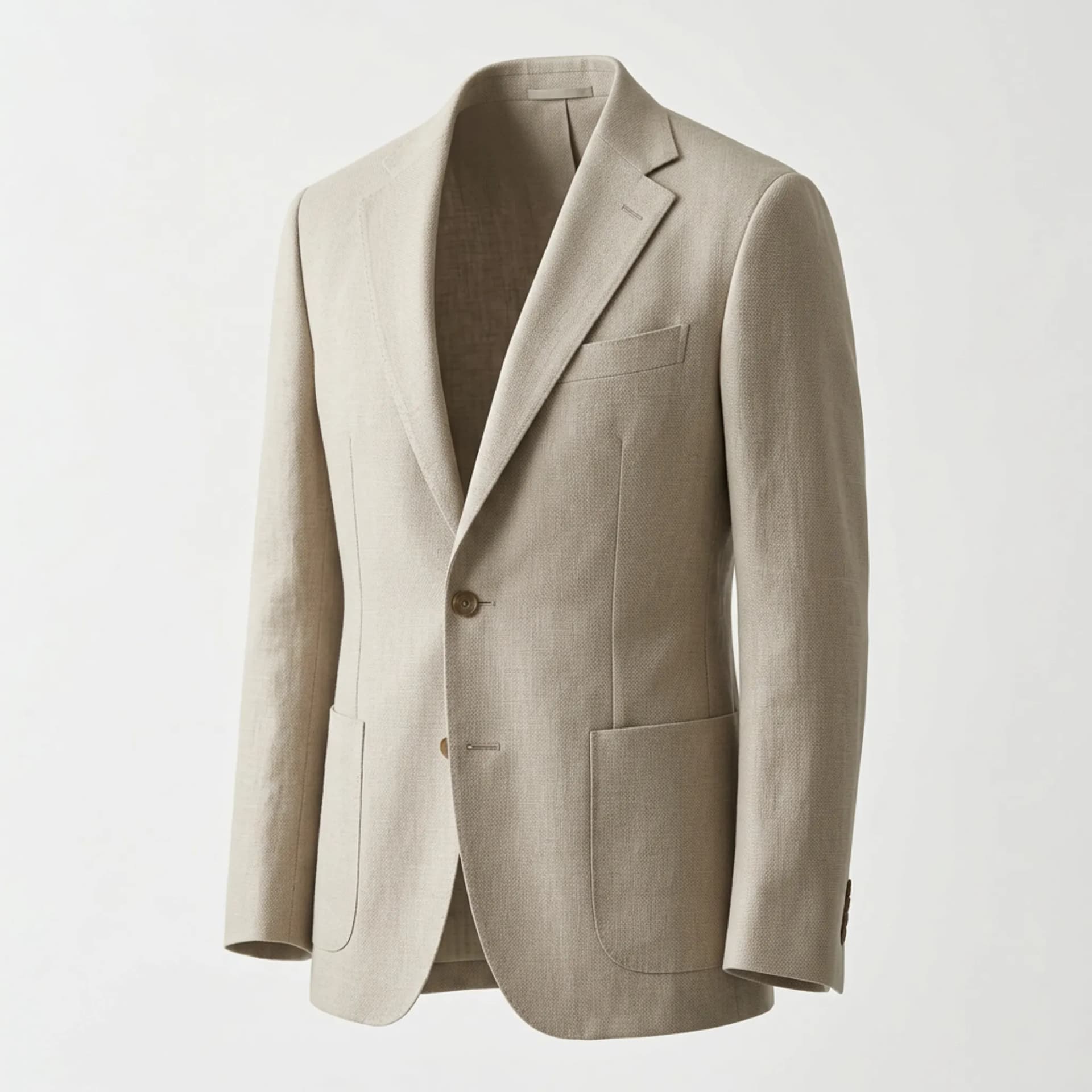 Piccadilly Stone Linen-Wool Blazer 4