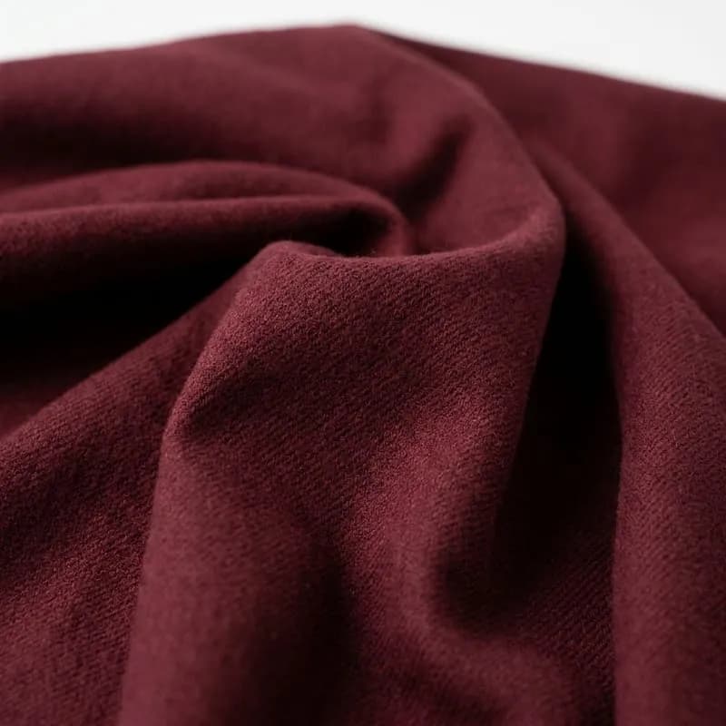 Soho Burgundy Brushed Cotton Twill