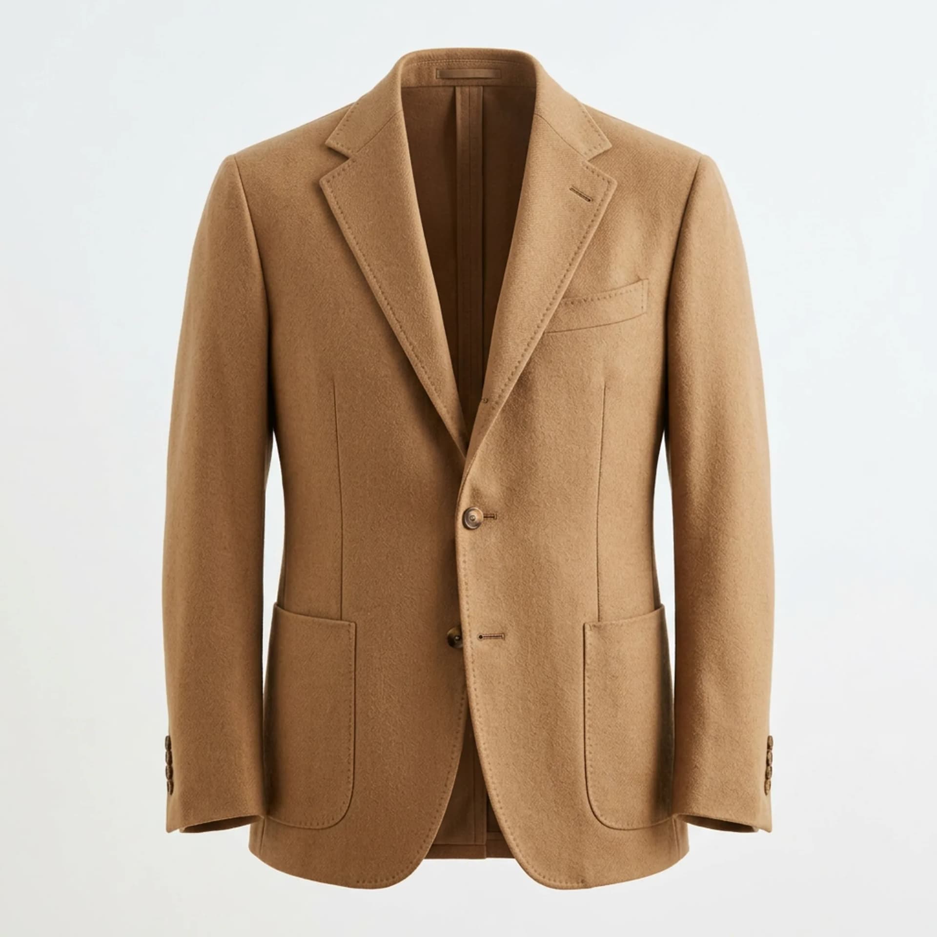 Mayfair Camel Single-Breasted Blazer