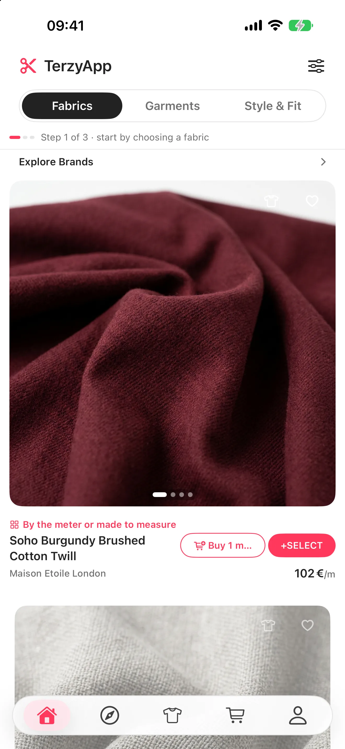 TerzyApp — AI custom tailoring on your phone